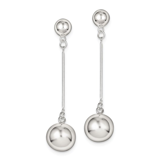 Sterling Silver 14mm Ball Earrings QE3996