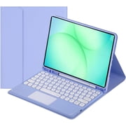 Touch Keyboard Case for Samsung Galaxy Tab A11+ Plus 11-inch 2025 and A9+ Plus 11-inch 2023, with Pencil Holder - Magnetically Detachable Touch Bluetooth Keyboard