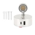 thumbnail image 2 of Lampe de Lecture pour VR, Projecteur DEL à Intensité Réglable 12 V-24 V avec Veilleuse Bleue, Interrupteur Tactile et Port USB, Lampe de Chevet Intérieure Pivotante à DEL pour Bateau, Fourgonnette, Remorque, Autocaravane, 2 of 8