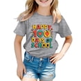 thumbnail image 4 of FhsagQ The 7th Of July Garçon et Fille Mode Décontractée Imprimé Col Rond Ample Manches Courtes T-Shirt Haut Filles Printemps The 7th Of July T-Shirts Taille 14-16 Tout-Petits Filles T-Shirts d'Été 5T Gris 3-4 Ans, 4 of 4