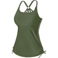 thumbnail image 2 of ORUYROP Womens Tankini Swim Top Only Tankini Bathing Suit Tops No Bottom, 2 of 6