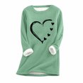 thumbnail image 1 of Birdeem Womens Large Loose Raglan Top Thickened and Velvet Lamb Wool Warm Underlay, 1 of 1