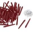 thumbnail image 1 of 50x Dart Shafts 2BA Darts accessories for Accessories with Protection Rings 45mm Red, 1 of 9