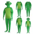 thumbnail image 3 of Honganda Halloween Frog Costume, Open Face Jumpsuit with Webbed Hands  Boot Covers (Green), 3 of 9