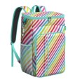 thumbnail image 1 of Modern Insulated Backpack Cooler 20L - Soft Cooler Bag for Camping & Beach - Artistic Colorful Abstract Design with Multiple Pockets, 1 of 5