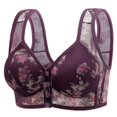 thumbnail image 1 of Gubotare Racerback Sports Bras for Women Seamless Bras for Women Push Up Adjustable Bras Cozy Ribbed Wireless Full Support Sports Bra Plus Size (Purple,XXL), 1 of 3