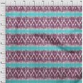 thumbnail image 3 of oneOone Tissu Voile de Coton Bio Chevron Ikat Imprimé 1 Yard 42 Pouces de Large, 3 of 4