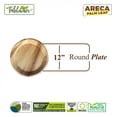 thumbnail image 2 of Deep Round Pie Plate|Bio Mart Areca Palm Leaf Platter|Natural, Eco-friendly, Heavy Duty, Re-usable, Backyard Compostable Biodegradable, Disposable supply|Theme Party, Wedding|Pack of 10, 50 or 100, 2 of 4