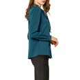 thumbnail image 3 of INSPIRE CHIC Women's Tie Neck Button Down Work Long Sleeves Blouse Shirts, 3 of 5