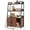 Walnut, variant on Costway Cat Litter Box Enclosure with Storage Shelves Scratching Pad Charging Station Coffee