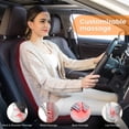 thumbnail image 3 of Snailax Back Massager with Heat, Soothing Memory Foam Massage Chair Pad for Home Use, Father's Day Gift, 3 of 6