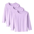 thumbnail image 1 of DXOUPM Chandails à Manches Longues pour Filles Col Ras du Cou Lot de 3 Chandail Léger Confortable T-Shirt Doux, 1 of 4
