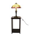 thumbnail image 2 of FixtureDisplays® Tiffany Style Elegant 2 Lights Desktop Lamp 16-Inch Shade15719, 2 of 13