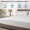 thumbnail image 4 of PlushDeluxe Full Cotton Mattress Protector – Waterproof Cover with Fitted Sheet Design – Soft, Durable, and Noiseless Mattress Pad for Comfortable Sleep – Easy Installation and Cleaning, 4 of 4