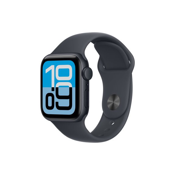 Apple Watch SE 3 (GPS) - 40 mm - Aluminium Minuit - Montre Intelligente avec Bracelet sport - Fluorélastomère - Minuit - Taille du Bracelet : M/G - 64 Go - Wi‐Fi 4, Bluetooth - 0,93 oz