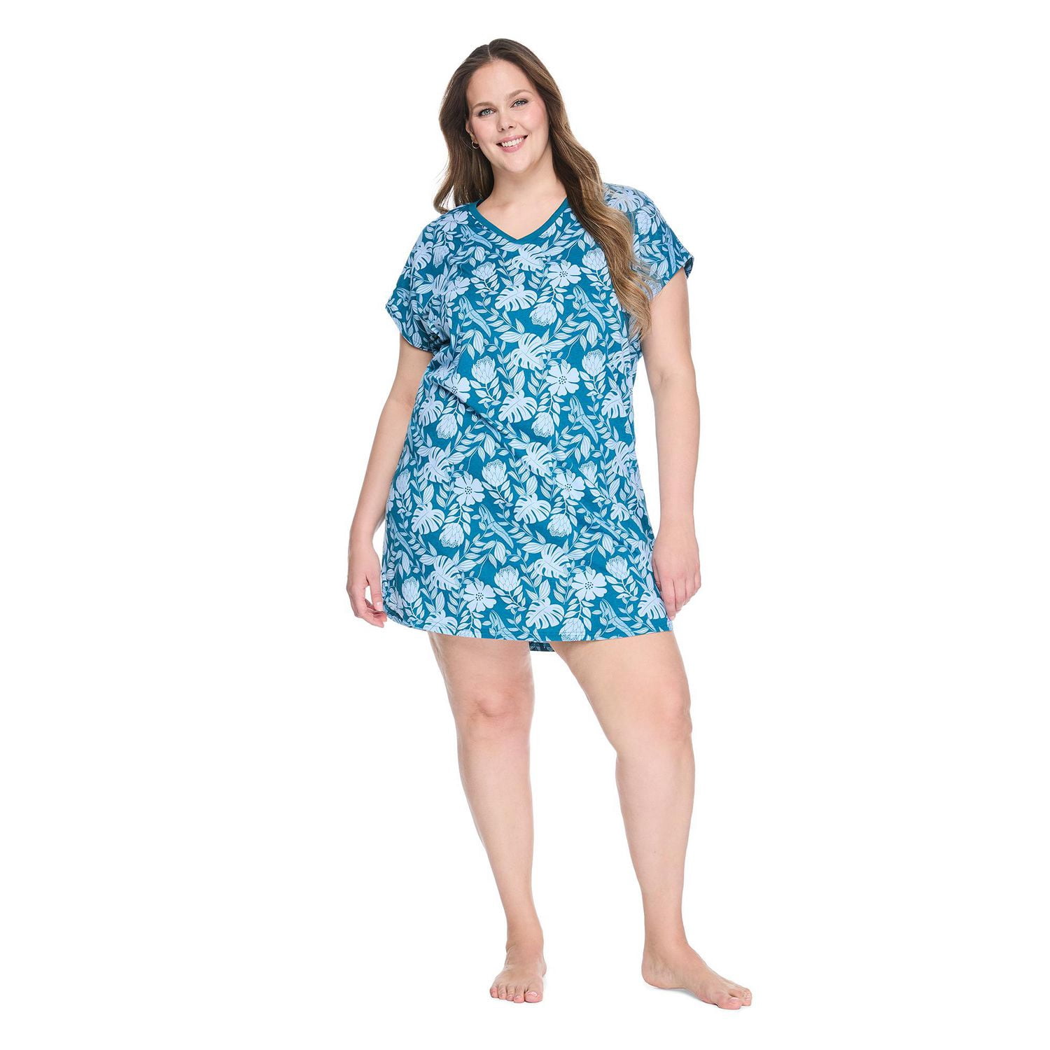 George Women's Plus V-Neck Nightshirt