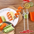 thumbnail image 1 of Vegetable Spiralizer Cutter, Manual Rotating Potato Twister Slicer | Creates Spiral Curls and Ribbons | Kitchen Gadget for Carrots, Cucumbers, Radishes, 1 of 9