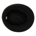 thumbnail image 3 of Men's Manhattan Structured Gangster Trilby Wool Felt Fedora Hat Black, 3 of 8
