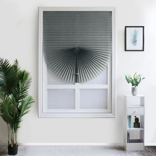 Curtain For Windows Polyester Fabric Panel Drapes Cordless Pleated Window Shades Easy Install No Drill Tools Light Filtering Blinds 236