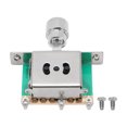 thumbnail image 2 of Metal Guitar Switch, 3 Way Guitar Toggle Switch High Strength Metal Electric Guitar Pickup 3 Way Selector Switch, 2 of 8