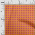 thumbnail image 1 of oneOone Viscose Jersey Fabric Gingham Check Print Fabric BTY 60 Inch Wide, 1 of 5