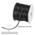 thumbnail image 3 of Unique Bargains Beading Thread Bracelet Weave Bead Craft Cord 4mm 39M/Roll (42-Yards) Decorative String, Black, 3 of 7