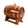 thumbnail image 1 of Barrel Dispenser Retro Keg Oak Barrel for Beverage Beer Home Decor 3L, 1 of 8