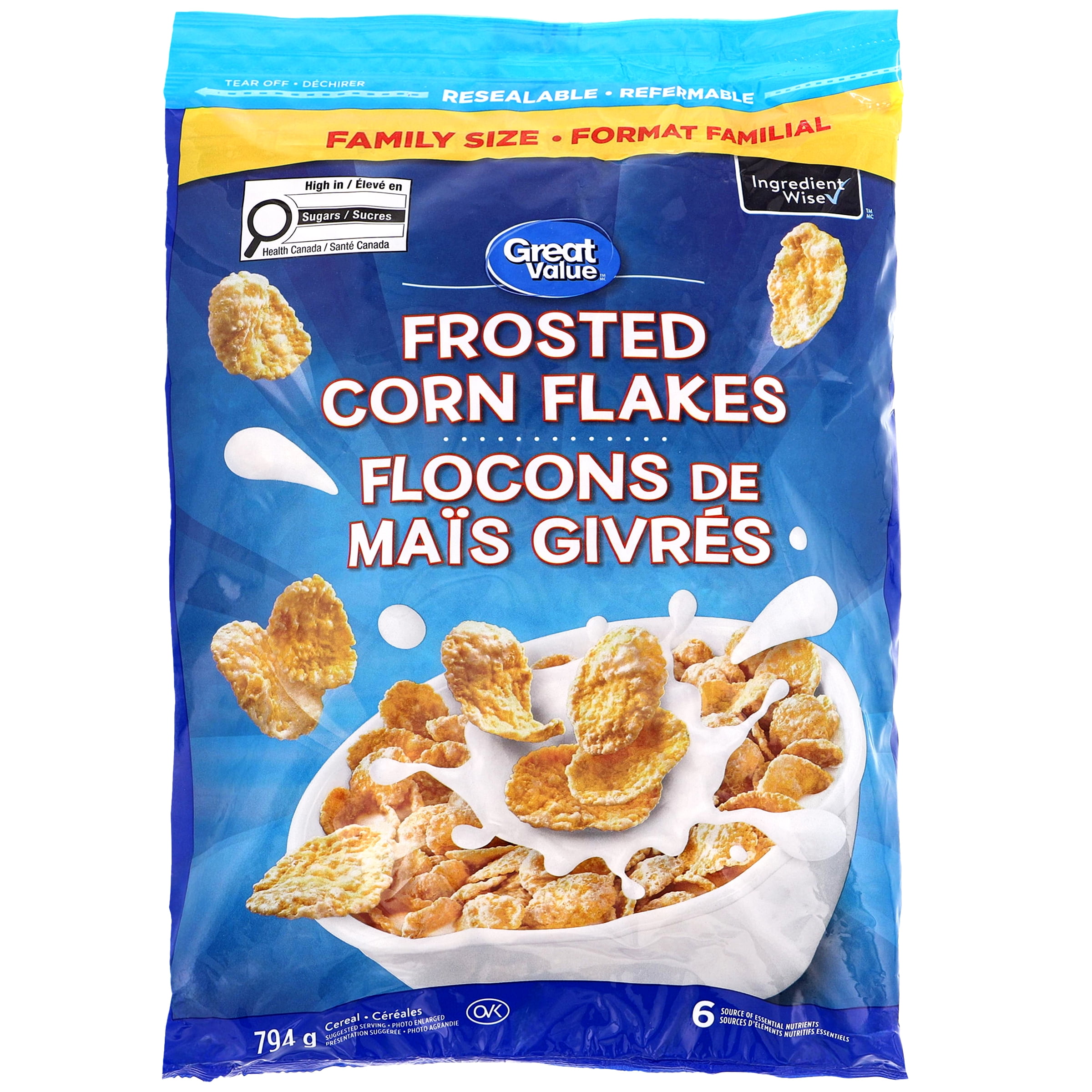 Great Value Frosted Corn Flakes Cereal