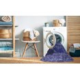 thumbnail image 2 of Ahgly Tapis d'Intérieur Lavable en Machine Carré Transitionnel Bleu Ardoise Clair, 7 Pieds Carré, 2 of 7