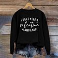 thumbnail image 1 of Meichang Sweat-Shirt pour Femmes, Chemise de la Saint-Valentin, Manches Longues, Cœur d'Amour, Imprimé Tendance, Col Rond, Décontracté, Printemps, 1 of 6