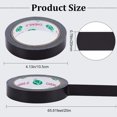 thumbnail image 2 of EIGTHTAIL 3/4 Inch x 65.6ft Bookbinding Repair Tape Black Fabric Tape Adhesive Duct Tape Safe Cloth Library Book Seam Sealing Craft Tape for Bookbinders Hinging Sofa Cord Cable Webbing Re, 2 of 7