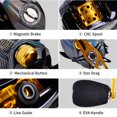 thumbnail image 3 of PROBEROS PROBEROS Compact Metal Spinning Reel DW132W Left-Handed, High-Performance Micro Fishing Gear with Ceramic Guide and Magnetic Brake System, 3 of 7
