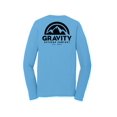 thumbnail image 2 of Gravity Outdoor Co. Chemise à Manches Longues Performance - Aqua - Logo Noir - 3TG, 2 of 2