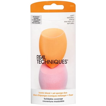 Real Techniques Duo d'Éponges Iconiques Mélanger + Fixer