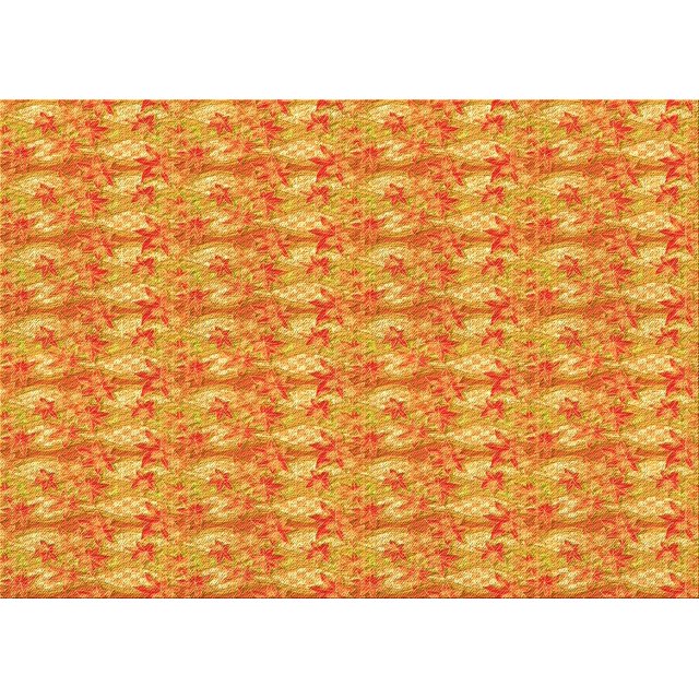 Ahgly Company Tapis d'Intérieur Rectangulaire Transitionnel Orange Rouge Orange Lavable à la Machine, 7 Pieds x 9 Pieds