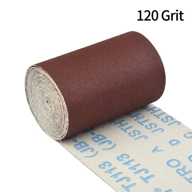 Chendee 1 Rouleau 5 m Rouleau de Tissu Émeri 80-600 Grain Papier à Polir pour Outils de Meulage,120#