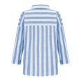 thumbnail image 4 of Xihbxyly Hauts Grande Taille pour Femmes Manches 3/4 Mode Décontractée Imprimé Manches Courtes Col Rond Blouses Chemises Offres Hebdomadaires, 4 of 7