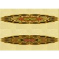 thumbnail image 1 of Ahgly Company Machine Washable Indoor Rectangle Transitional Dark Bisque Brown Area Rugs, 7' x 10', 1 of 7