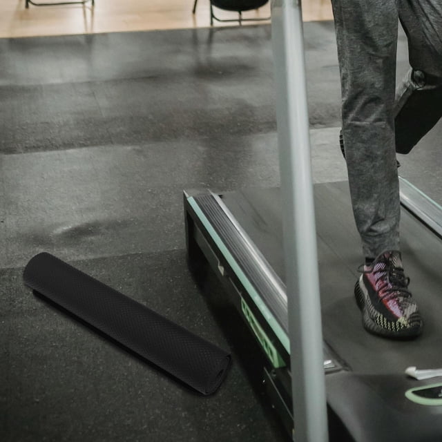 QUMIIRITY Tapis Roulant Noir Allongé pour Gym à la Maison, Protection de Sol à Fort Rebond et Absorption des Chocs