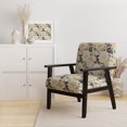 thumbnail image 2 of Designart « Carnation Cosmos II » Fauteuil d'Appoint Rembourré Blanc à Motif Floral - Fauteuil de Style Champêtre pour Salon, 2 of 7