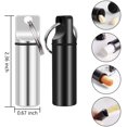 thumbnail image 2 of 2 Pack Small Pocket Pill Box Keychain, Portable Mini Aluminum Alloy Pill Organizer Container for Outdoor Camping Travel, 2 of 5