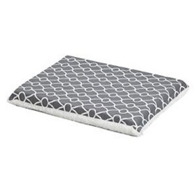 Midwest Produits Métalliques MW02214 30 Po. Gris Geo & Flc Coussin de Caisse Inversé