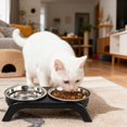 thumbnail image 5 of Mangeoire pour Animaux Réglable en Hauteur avec Bols à Alimentation Lente pour Repas Confortables pour Chat et Chien, 5 of 5