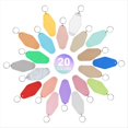 thumbnail image 2 of 40 PCS Hotel Keychain Blank with Key Rings, 20 Colors Plastic Rhombus Motel Keychain, Sublimation Keychain Blanks,40 * Hotel Keychain Blank,Multicolor, 2 of 7