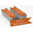thumbnail image 2 of Inkdotpot Real Rose Gold Foil Happy Retirement Tags Favor Hang Paper Tags 50 Pieces, 2 of 6