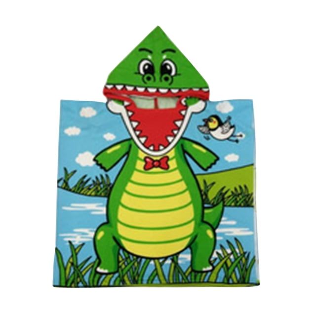 EGNMCR Rideaux, Rideaux pour Chambre Cape de Serviette de Bain pour Enfants Peignoir à Capuche pour Enfants Imprimé Serviettes de Bain de Plage Portables