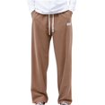 thumbnail image 1 of RKSTN Mens Pants Loose Soft Solid Color Drawstring Fashionable Casual Pants Full Length Pants Outdoor Hiking Workout Pants, 1 of 4