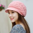thumbnail image 3 of CEHVOM Bonnet d'Hiver pour Femmes, Chaud et Coupe-Vent, en Crochet, Style Skullies, Tricoté, en Laine, 3 of 4