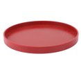 thumbnail image 2 of YUMILI Plateau de Service de Repas Repas en Bois Massif de Forme Ronde, Assiette Ronde en Bois Rouge, Plateau à Couverts de Fruits de Qualité Alimentaire pour la Cuisine et la Maison (27 cm), 2 of 14