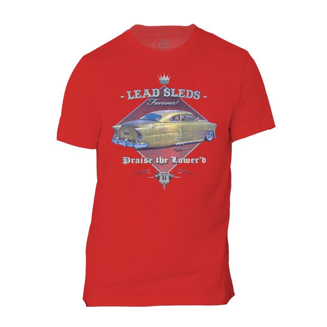 Men's Lead Sleds Short-Sleeve T-Shirt - Red - Small